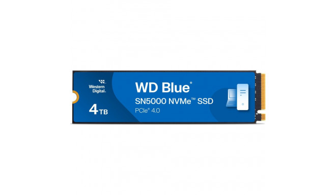 WD Blue SN5000 4TB M.2 2280 PCI-E x4 Gen4 NVMe SSD (WDS400T4B0E)