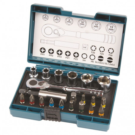 Makita screwdriver bit set, 21 parts