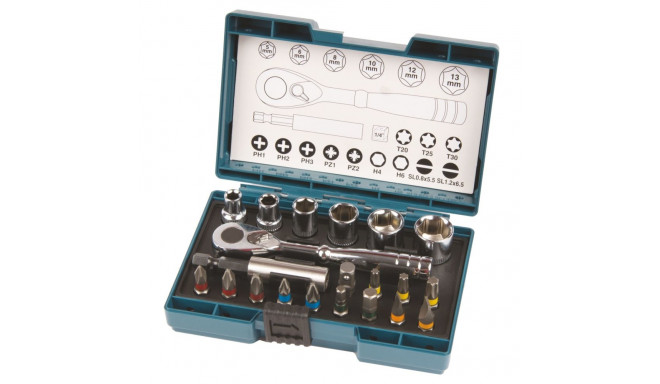 Makita screwdriver bit set, 21 parts