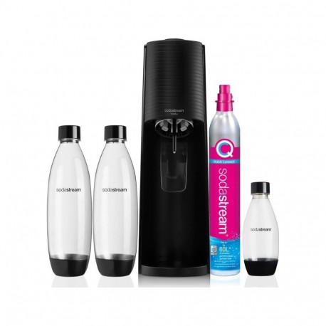 Sodastream Terra karbonisaator + 3 pudelit + gaas must