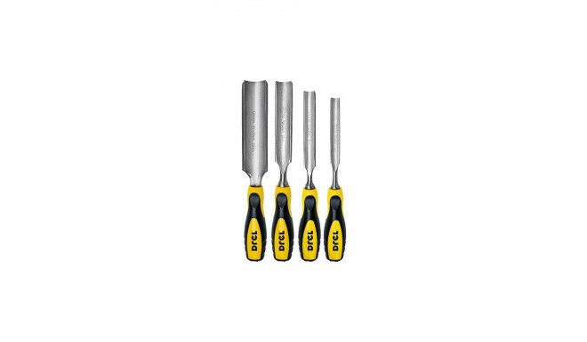 DREL HALF-ROUND WOOD CHISELS SET 4 pcs 14/18/24/38mm