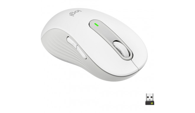 Logitech Signature M650 L LEFT juhtmevaba hiir, RF Wireless + Bluetooth, 4000 DPI, valkjas