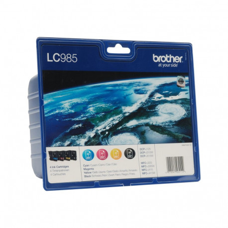 Brother tindikassettide komplekt LC985BK/C/M/Y 4tk, blisterpakend DCP-J315W DCP-J125, DCP-J515W, LFC