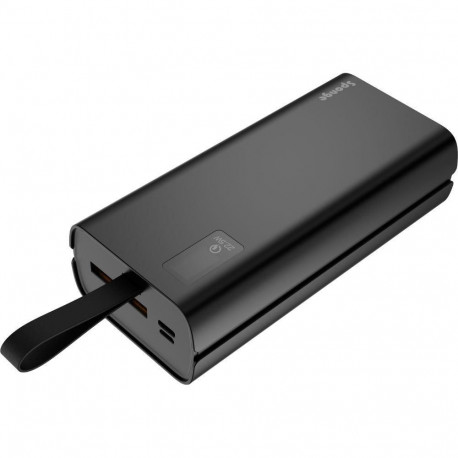 Sponge Energy akupank 30000mAh 22.5W QC/PD digitaalse ekraaniga, must