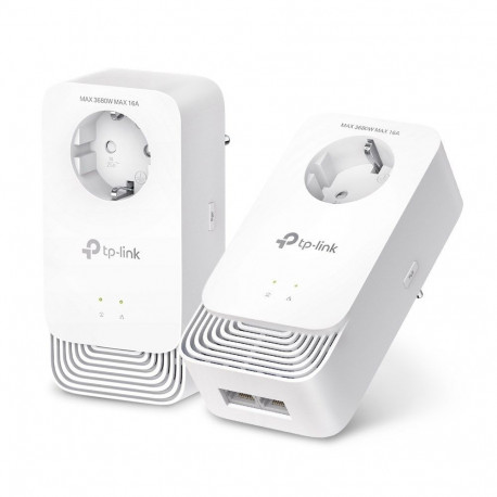 TP-Link PowerLine-võrgukaart PG2400P KIT 1428Mbps juhtmega LAN, valge, 2 tk