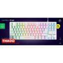 Trust GXT 833W THADO klaviatuur mängimine USB QWERTY US inglise valge