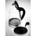 Adler AD 1225 elektriline veekeetja 1,7 L must, roostevaba teras, läbipaistev 2200 W