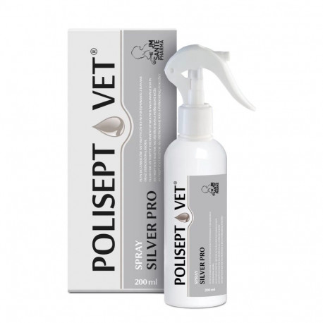 JM SANTE Polisept Vet Spray Silver Pro haavalahus koertele ja kassidele – 200 ml