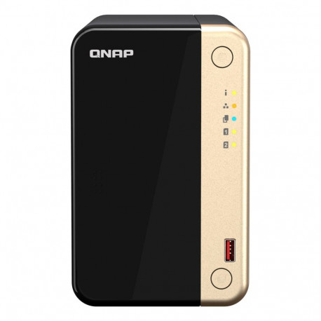 QNAP TS-264 NAS torn Intel® Celeron® N5095 8 GB 0 TB QNAP QTS must, kuldne
