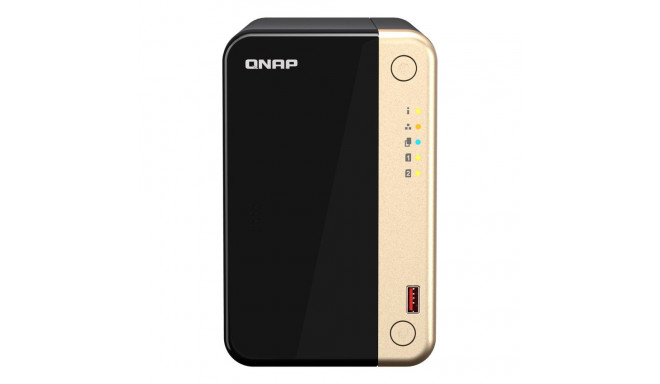 QNAP TS-264 NAS torn Intel® Celeron® N5095 8 GB 0 TB QNAP QTS must, kuldne