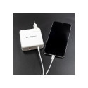Qoltec GaN laadija FAST 108W | 5-20V | 3-4.7A | USB C | Valge