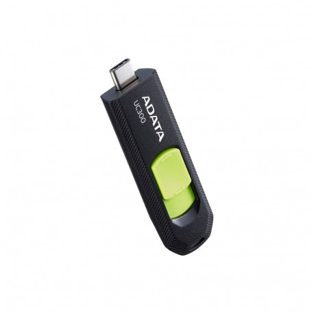 UC300 128GB USB-C 3.2 Gen 1, must/roheline