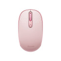 Wireless mouse Baseus F01B Tri-mode  2.4G BT5.0 1600 DPI (pink)
