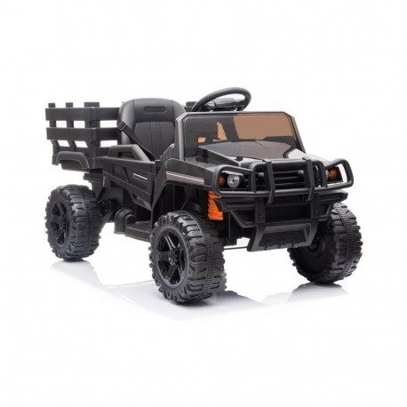 Laste elektriauto BDM0926 puldiga LED-tuled MP3, must