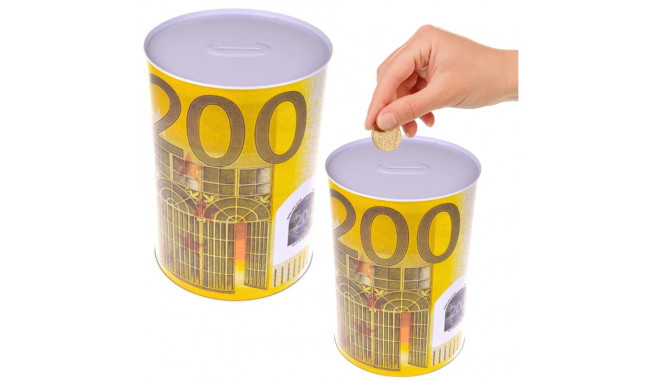 metallist säästupurk 200 euro 16,5 x 12 cm