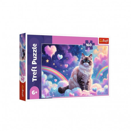 Puzzle 160 elementów domowy kotek