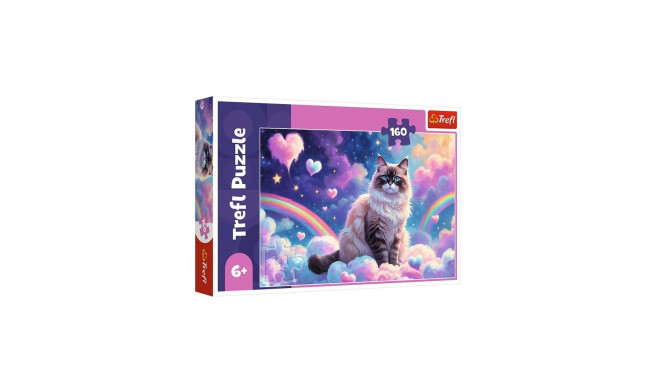 Puzzle 160 elementów domowy kotek
