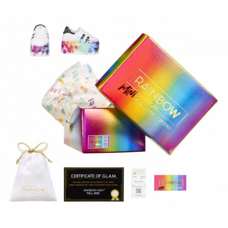 Akcesoria rainbow high buty display 27 sztuk