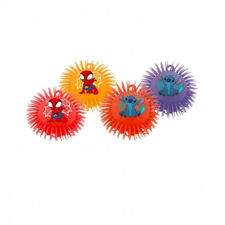 Piłka kudłata spidey,stitch display 12 sztuk