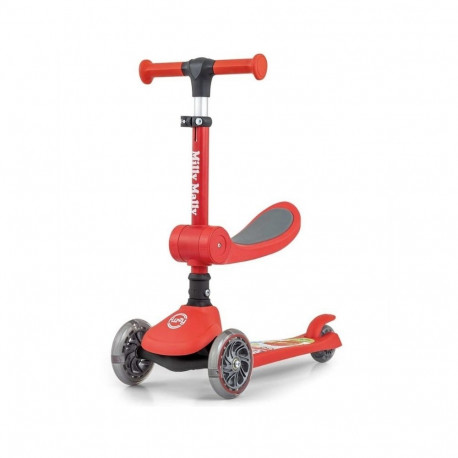 Hulajnoga scooter fuzzy red