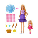 Barbie pere ja sõbrad õed piknikul nukk