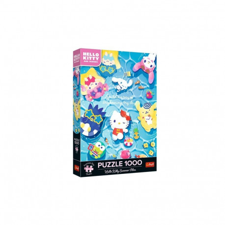 Puzzle 1000 elementów hello kitty letni relaks