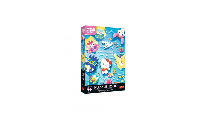 Puzzle 1000 elementów hello kitty letni relaks
