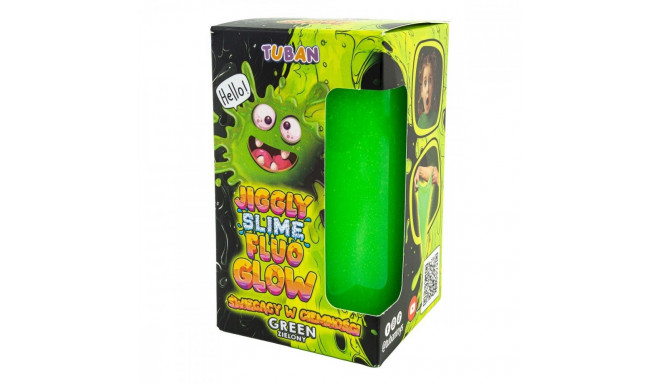 Slime jiggly fluo glow zielony 430g