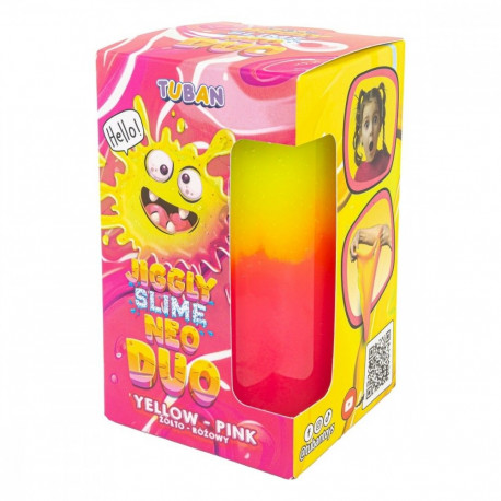 Slime jiggly neo duo kollane-roosa 430g