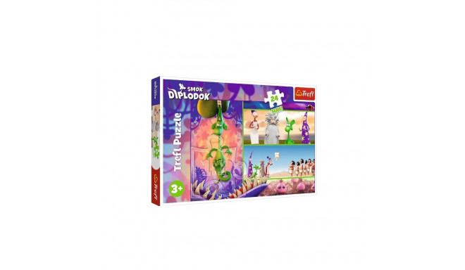 Puzzle 24 elementów maxi ciekawski smok diplodok