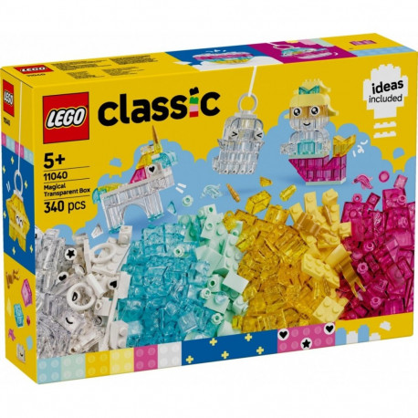 Classic klotsid 11040, maagiline komplekt läbipaistvate klotsidega