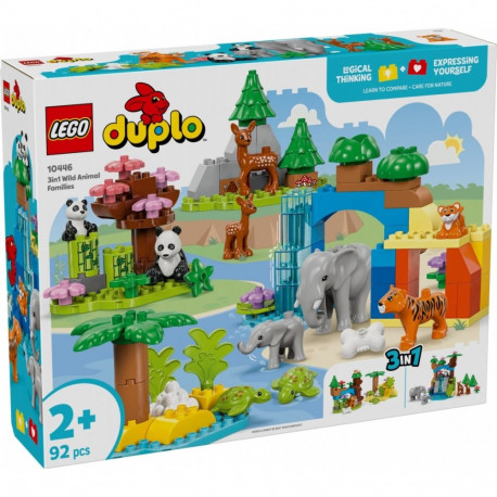 Klocki duplo 10446 rodziny dzikich zwierząt 3 w 1