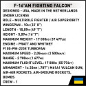 Klocki F-16C Fighting Falcon ehitusklotsid