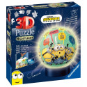 3D pusle helendav kuul minionid