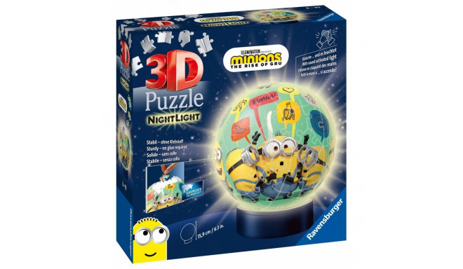 Puzzle 3d Świecąca kula minionki