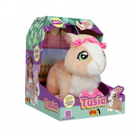 Interaktiivne jänku tusia lipsuga mänguasi