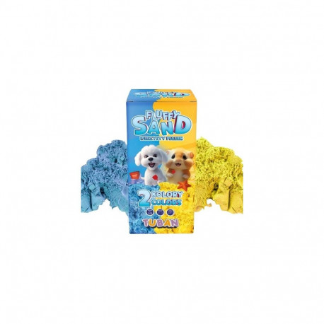 Piasek fluffy - komplekt sinine ja kollane