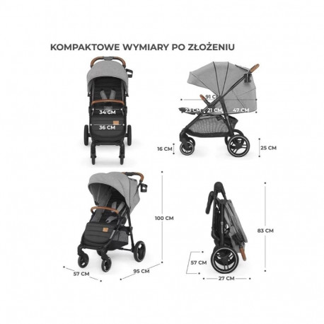 Wózek spacerowy grande plus grey