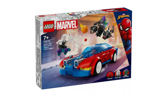 Klocki super heroes 76279 spider-mani võidusõiduauto ja roheline goblin