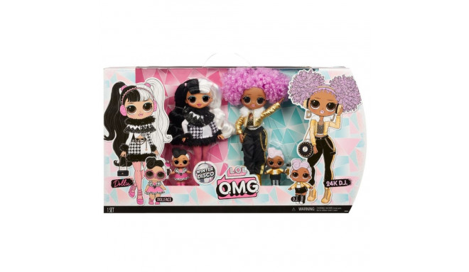 Zestaw lalek l.o.l. surprise winter disco omg dollie & 24k dj