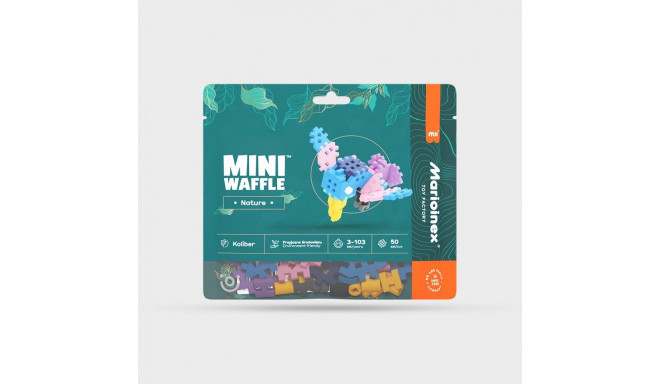 Klocki mini waffle nature - koliber 50 elementów