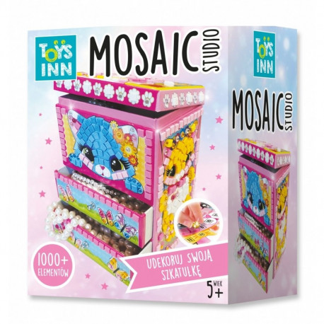Loovkomplekt mosaiigiga kassipojakujulise karbikese valmistamiseks