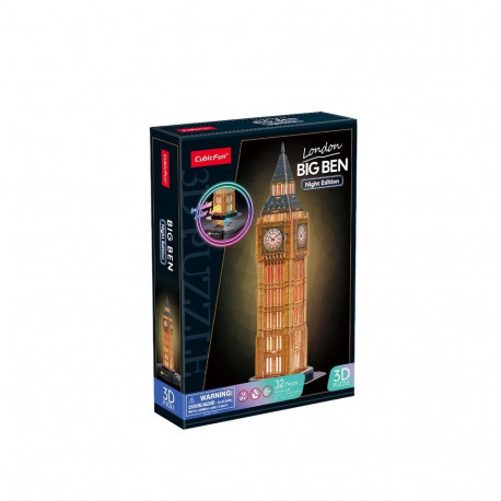 3D pusle Big Ben öine versioon