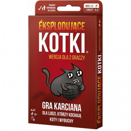 Gra karciana eksplodujace kotki wersja dla 2 graczy