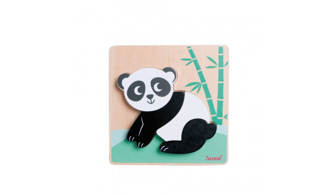 Puidust loomade pusle panda