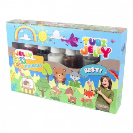 Zestaw tubi jelly 6 kolorĂłw - zwierzÄtka