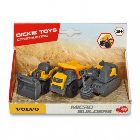 Volvo 3-pak ehitusmasinad: teerull, kallur, ekskavaator