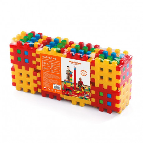 Klocki konstrukcyjne waffle 48