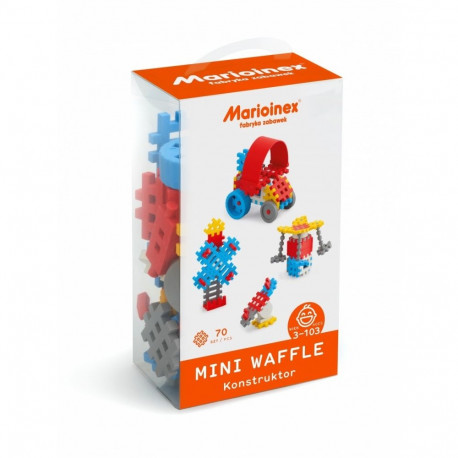 Klocki waffle mini 70 sztuk chłopiec