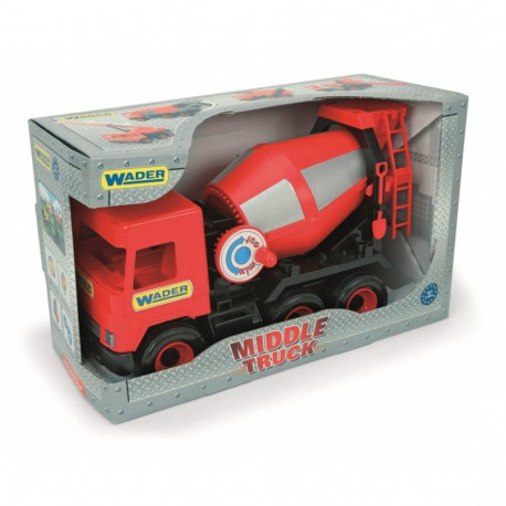 Betoniarka czerwona 38 cm middle truck w kartonie